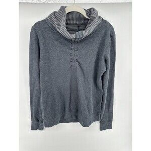 Lululemon Womens Turtleneck Long Sleeve Fleece Pullover Sweater Gray
